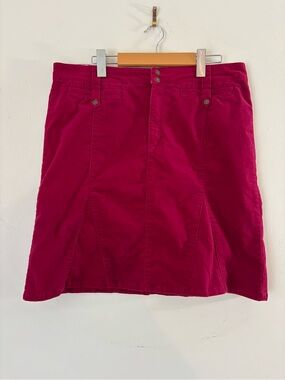 Bum Equipment Vintage Y2K Cottagecore Fuchsia A-Line Cotton/spandex Skirt sz 16